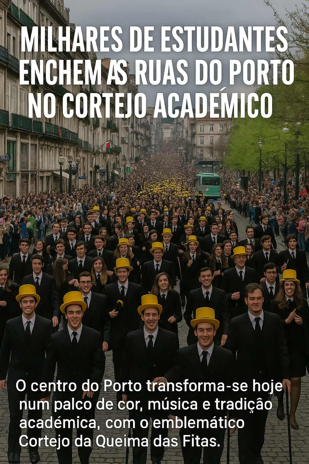 Milhares de estudantes enchem as ruas do Porto no Cortejo Académico 2025