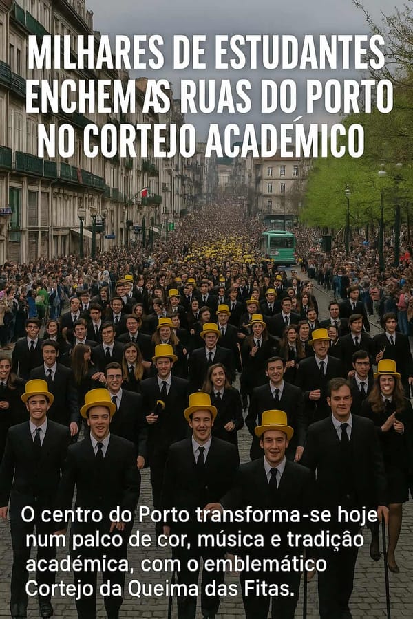 Milhares de estudantes enchem as ruas do Porto no Cortejo Académico 2025
